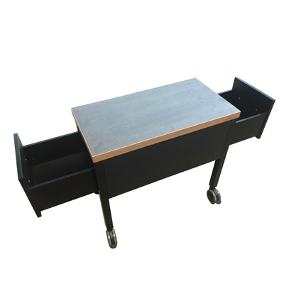 Servierwagen Service mit Schubladen und Rollen